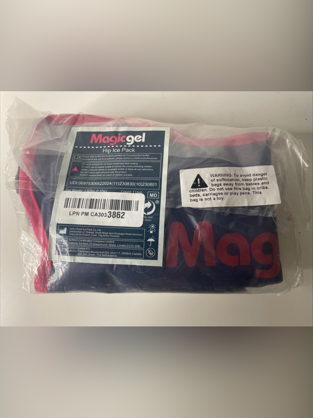 Magic Gel Hip Ice Cold Reusable Pack Wrap for Hip Pain Relief